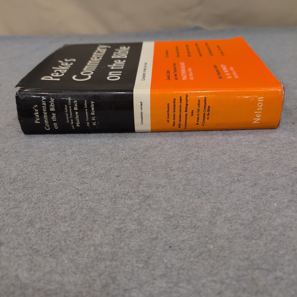Peake's Commentary on the Bible Matthew Black H.H. Rowley Thomas Nelson HC - Picture 2 of 3